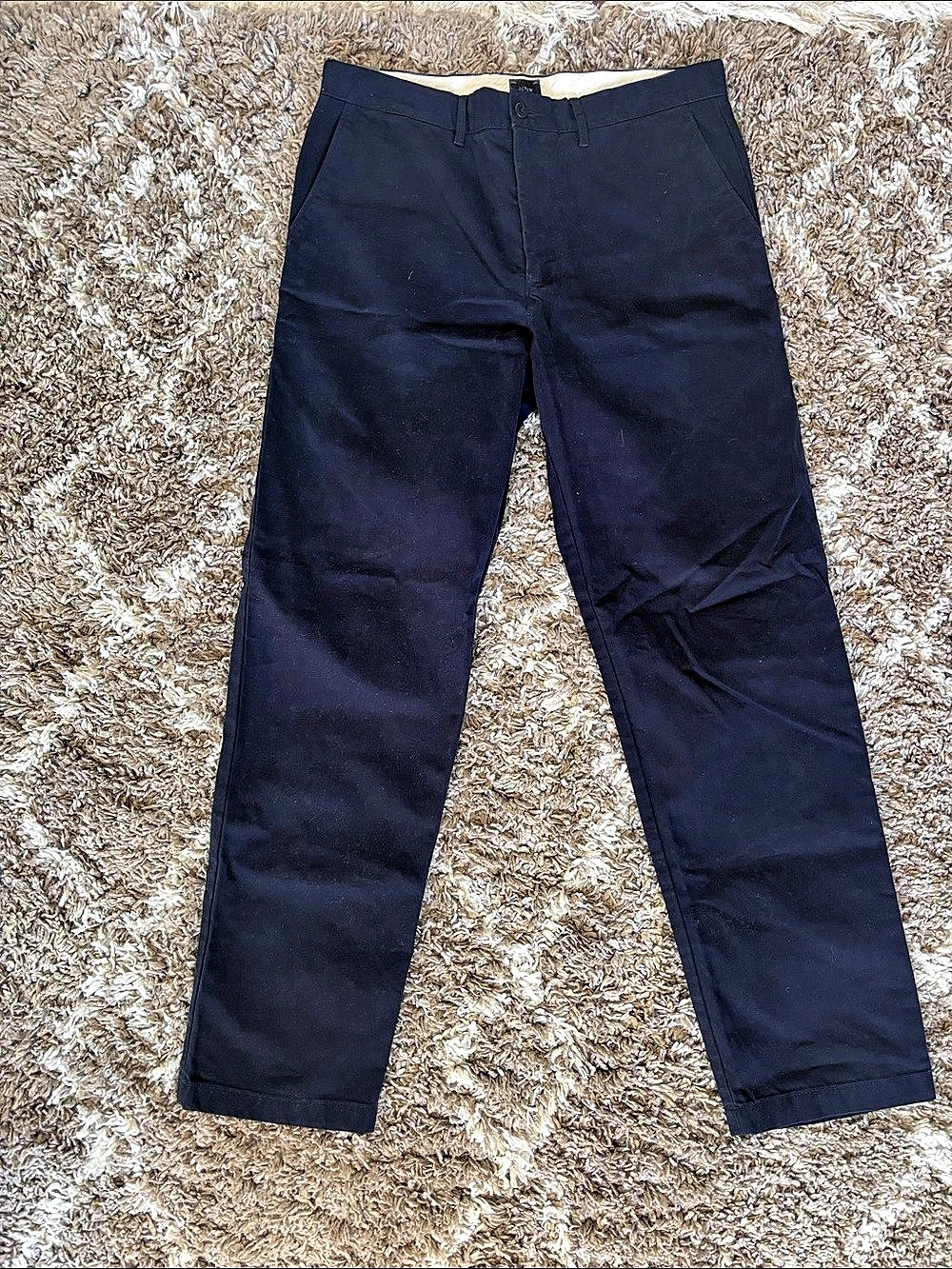 J.Crew Classic Relaxed-Fit Pant Cotton Chinos dark blue Waist 34